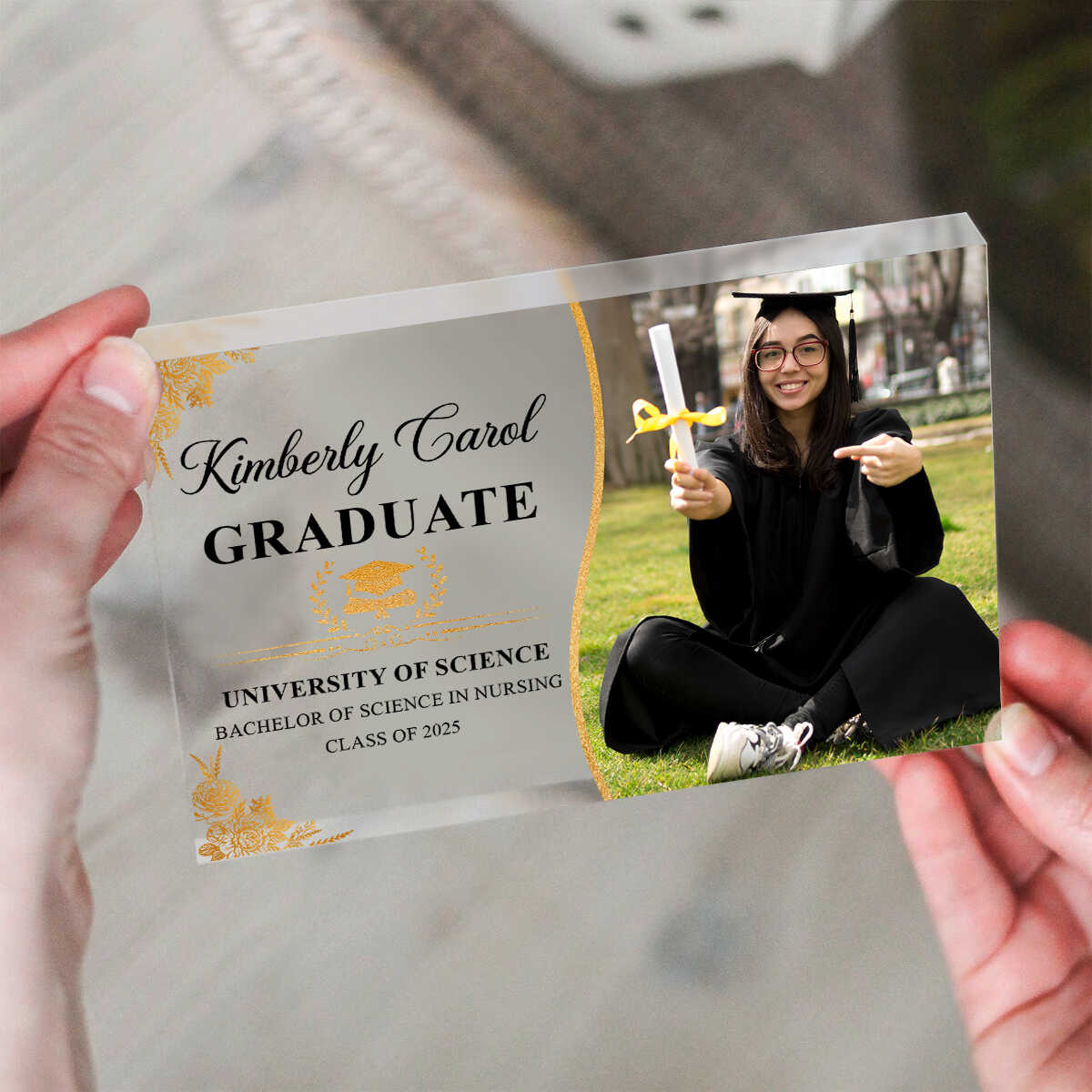 Personalized Graduation Acrylic Gifts, Custom Photo Acrylic Plaque, Grad Gift Acrylic Plaque, New Graduate Gift, Graduation Gift