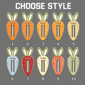 Custom Easter Bunny Money Holder, Personalized Wooden Easter Name tag, Easter Gift for Kids
