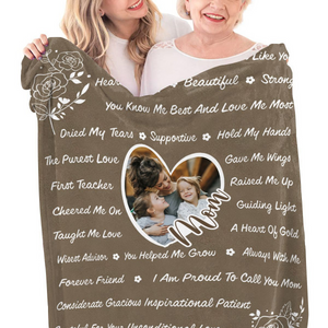 Blessed To have A Mom Like You - Personalized Blanket - Gift For Mom, Mother's Day, Birthday Gift