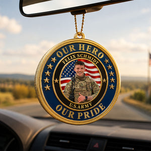 Family Pride America 250 with Picture  - Real 3D Raised Ornament