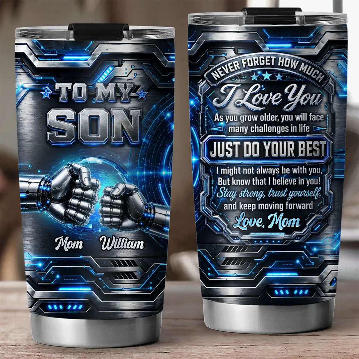Stay Strong Trust Yourself - Personalized Custom 3D Effect Tumbler