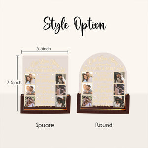 Personalize Couple's Night Light Name and Anniversary date - Customize Night Light for Couples, Valentine's Gifts, Gifts for Him/Her