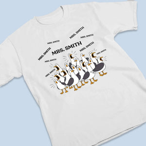 Certified Chaos Coordinator - Personalized T Shirt - Gift For Teacher, Back To School Gift