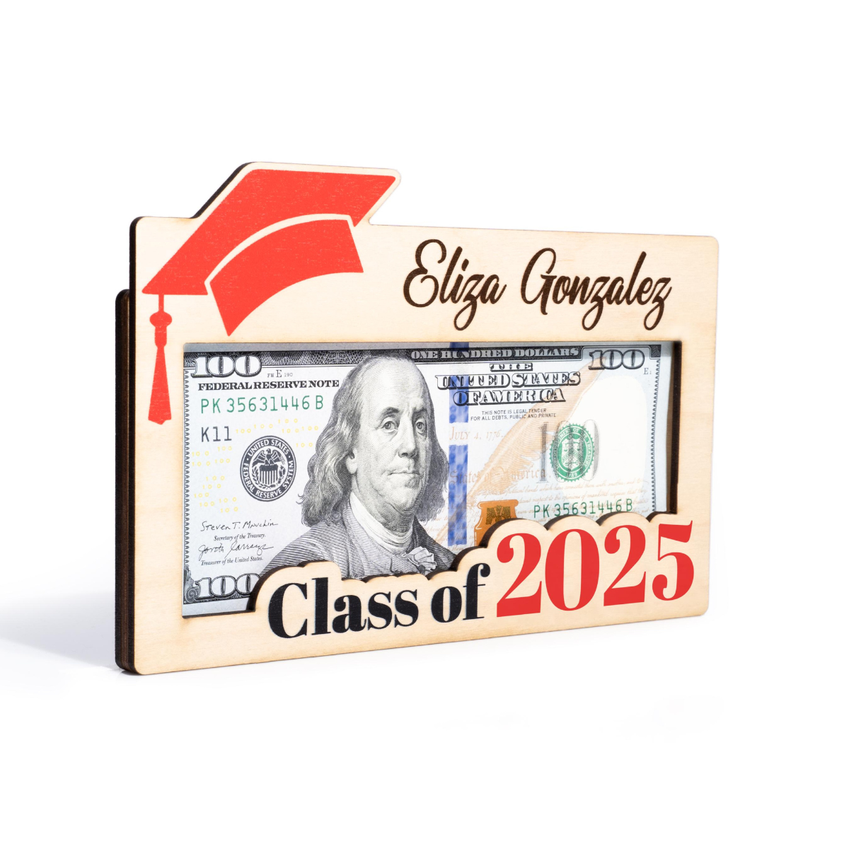 Graduation Money Holder Personalized, Graduation Gift, Class of 2025, High School Graduation, Gift for Graduates, High School Senior