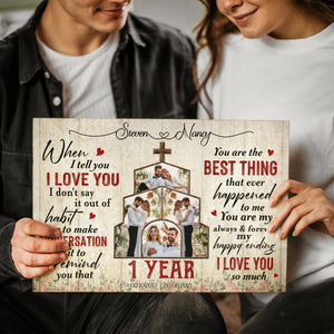 You Are The Best Thing That Ever Happened To Me, Happy Wedding Anniversary Gifts, Marriage Gifts, Personalized Canvas For Couple