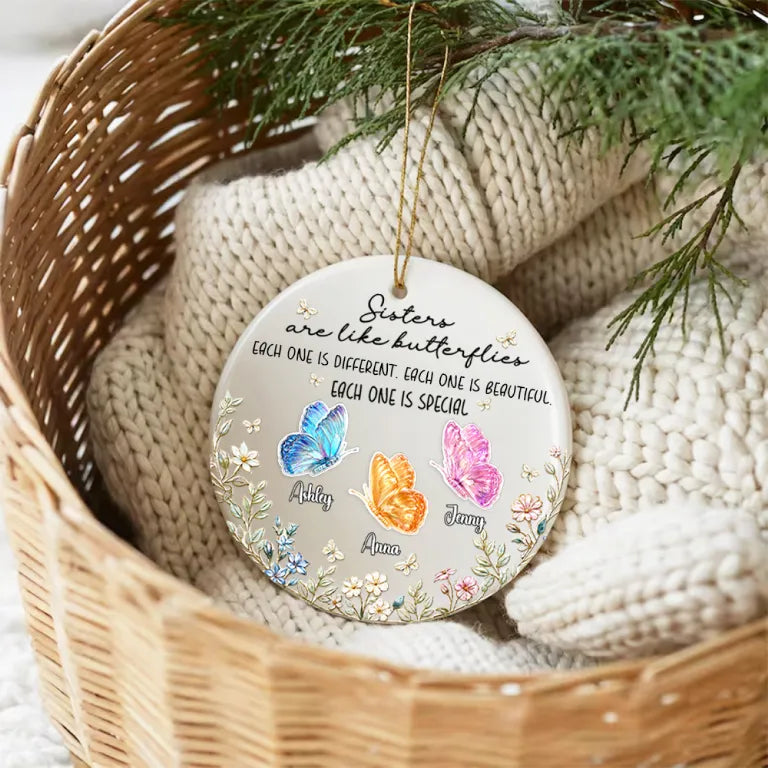 You Make Life Softer Besties Forever Linked Together Ornament - Real 3D Raised Ornament