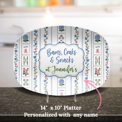 Mahjong Personalized Platter, Game Night, Mahjong Gifts, Mahj Girls Party Decor, Mahjong Dessert Plate 4_c6ad6bde-ab42-4308-a686-7207650857b0.jpg