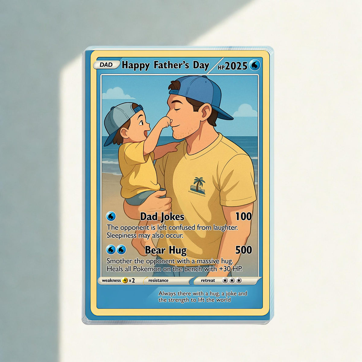 Personalized Father's Day Card Acrylic Block Plaque, Father's Day Gift from Daughter Son, Husband Card, Gift For Dad, Father's Day Gifts