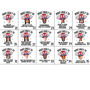 Custom Photo Funny 4th of July Shirts, Most Likely To Fourth of July TShirts, Family Matching Independence Day Tees, Patriotic Group Shirts