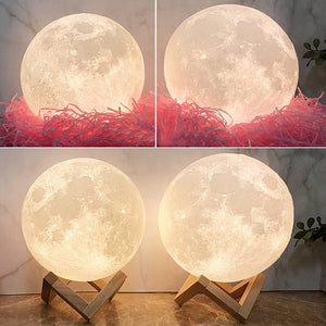 Custom Photo Moon Lamp Personalized 3D Engraved Lunar Night Light