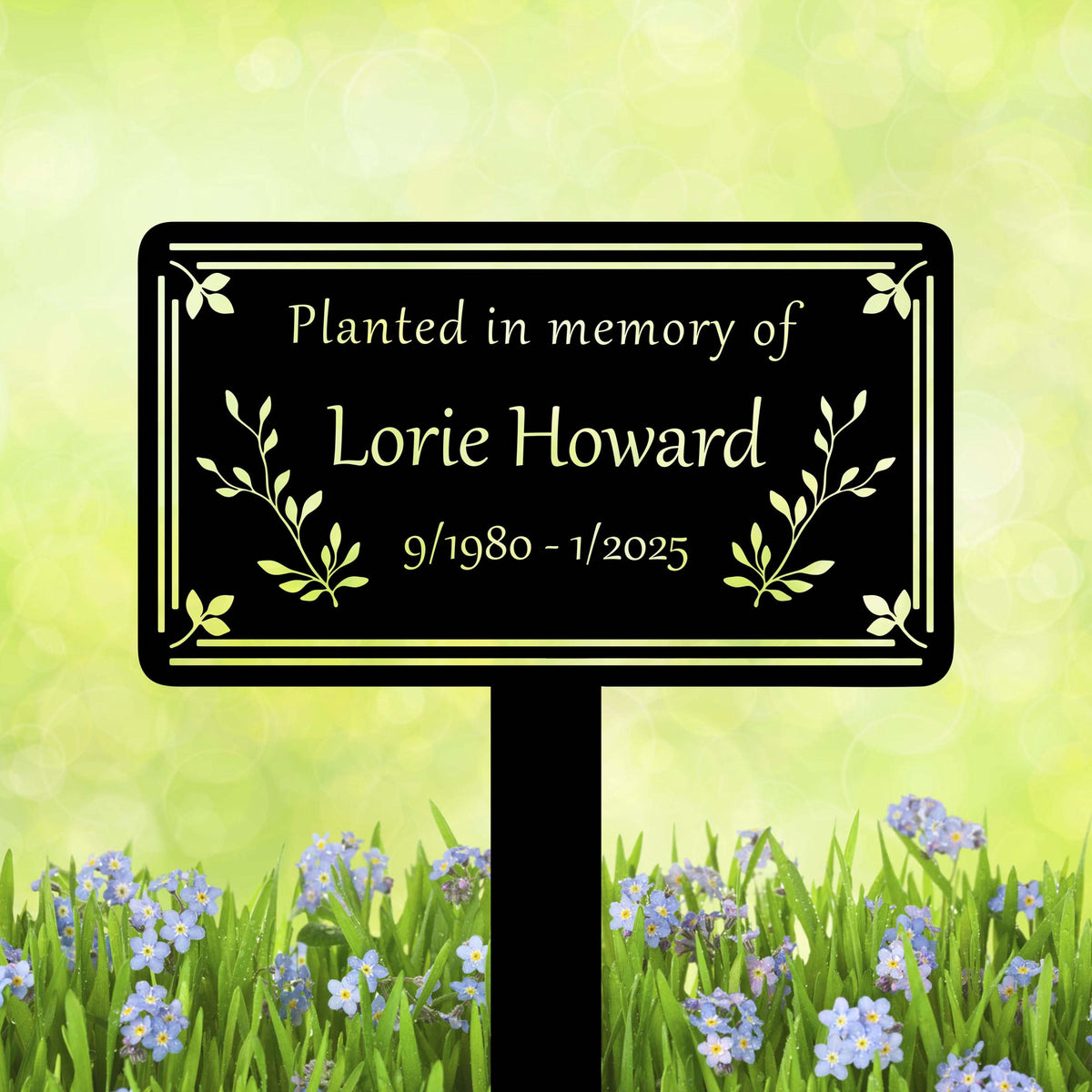 Personalized Tree Memorial Sign with Stake, Grave Marker, Tree Plaque Marker, Tree Garden Sign, Memorial Plaque, Remembrance Plaque Sympathy