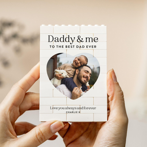 Daddy And Me Gift, Personalised Dad Photo Keepsake, Fathers Day Present From Kids, Best Dad Ever Birthday Gift, New Dad Photo Block