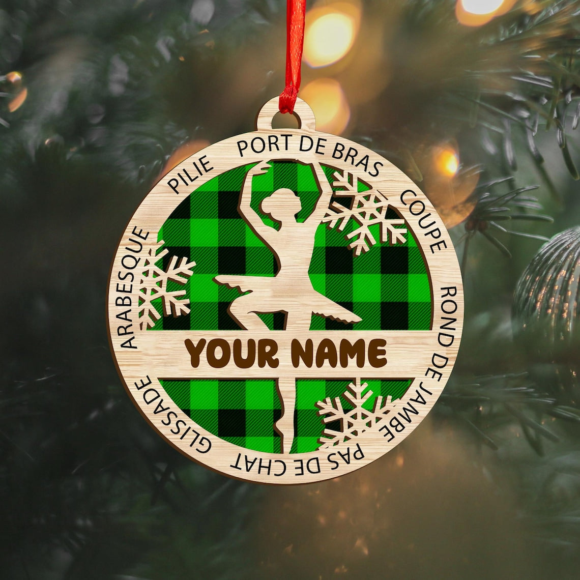 Custom Ballerina Christmas Ornaments, Ballet Ornaments, Christmas Gift For Girl, Christmas For Ballerina, Xmas Gift For Ballet Girls