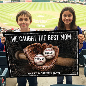 We Caught The Best Mom - Personalized Canvas - Heartfelt Mother's Day Gift for Mom, Wife