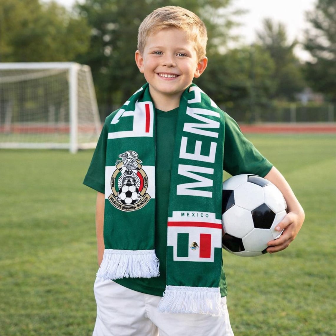 Custom USA Football World Cup Scarf, Football Fan Souvenir, 2026 Soccer Accessory