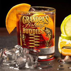 Papa's Fishing Buddies - Whisky Glass Names and Title