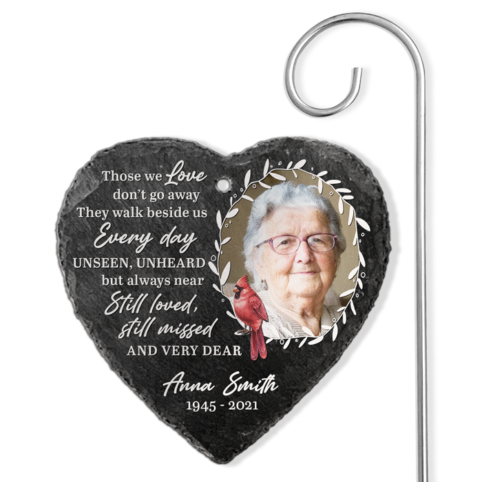 Still Loved, Still Missed And Very Dear Memorial Photo - Personalized Garden Stake - Memorial Gift
