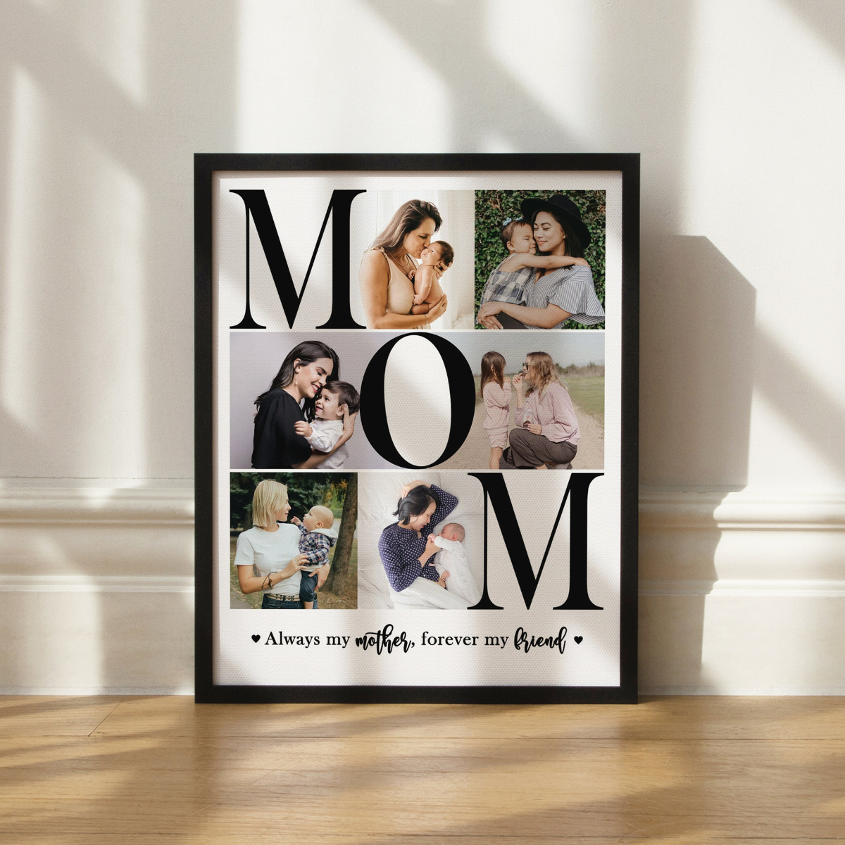 Mom Photo Collage - Personalized Canvas - Gift For Mom, Mother's Day Gift