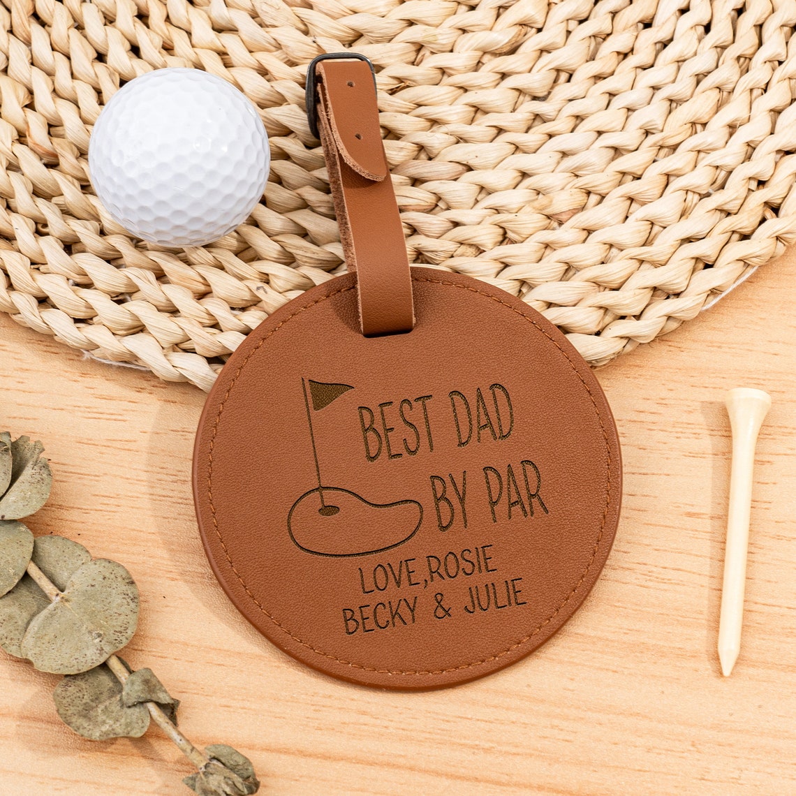 Fathers Day Gift Golf, Best Dad By Par, Personalized Golf Gift For Him, Coach Gifts From Team, For Grandpa, Dad Golf Gifts, Golf Tee Holder