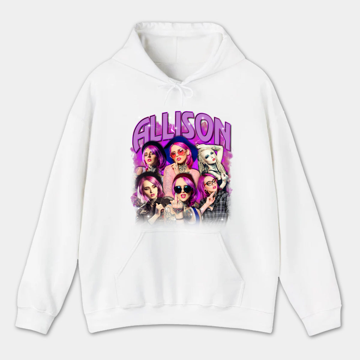 90's bootleg rap tee custom photo - Personalized photo hoodie