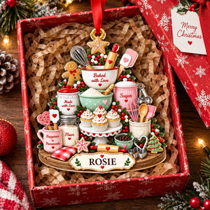 Baked With Love - Personalized Acrylic Ornament