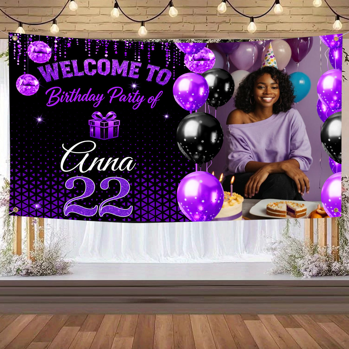 Welcome To Birthday Party Minimalism Birthday Banner