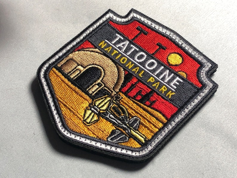 National Park Star Planets Wars Morale Patch - Hoth, Endor, Tatooine, Kashyyyk - Wookie, Ewok Movie Costume - Comicon