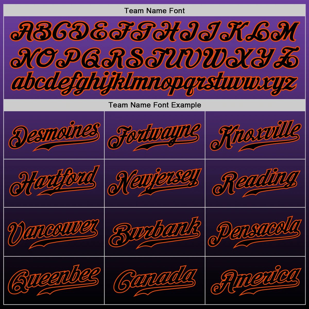 Custom Purple Black-Orange Authentic Fade Fashion Baseball Jersey