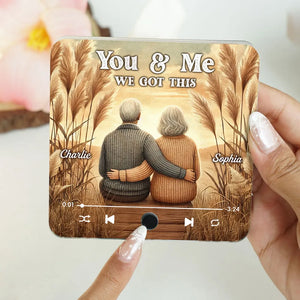 You & Me We Got This Old Couple Personalized Music Fridge Magnet, Valentine's Gift For Her, Gift For Him