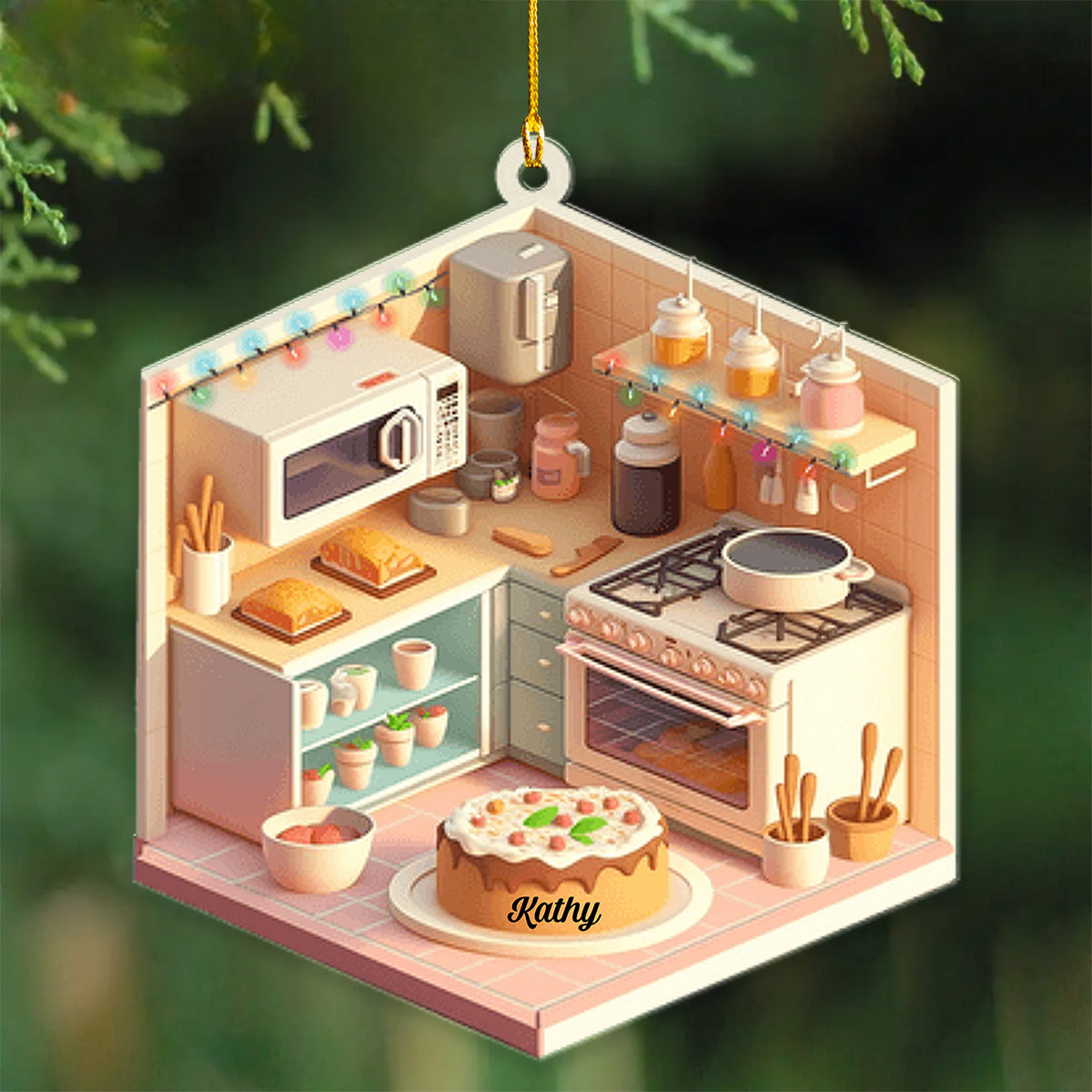 Baking Room Personalized Christmas Ornament, Gifts For Baker