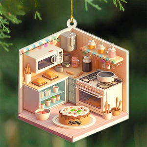 Baking Room Personalized Christmas Ornament, Gifts For Baker