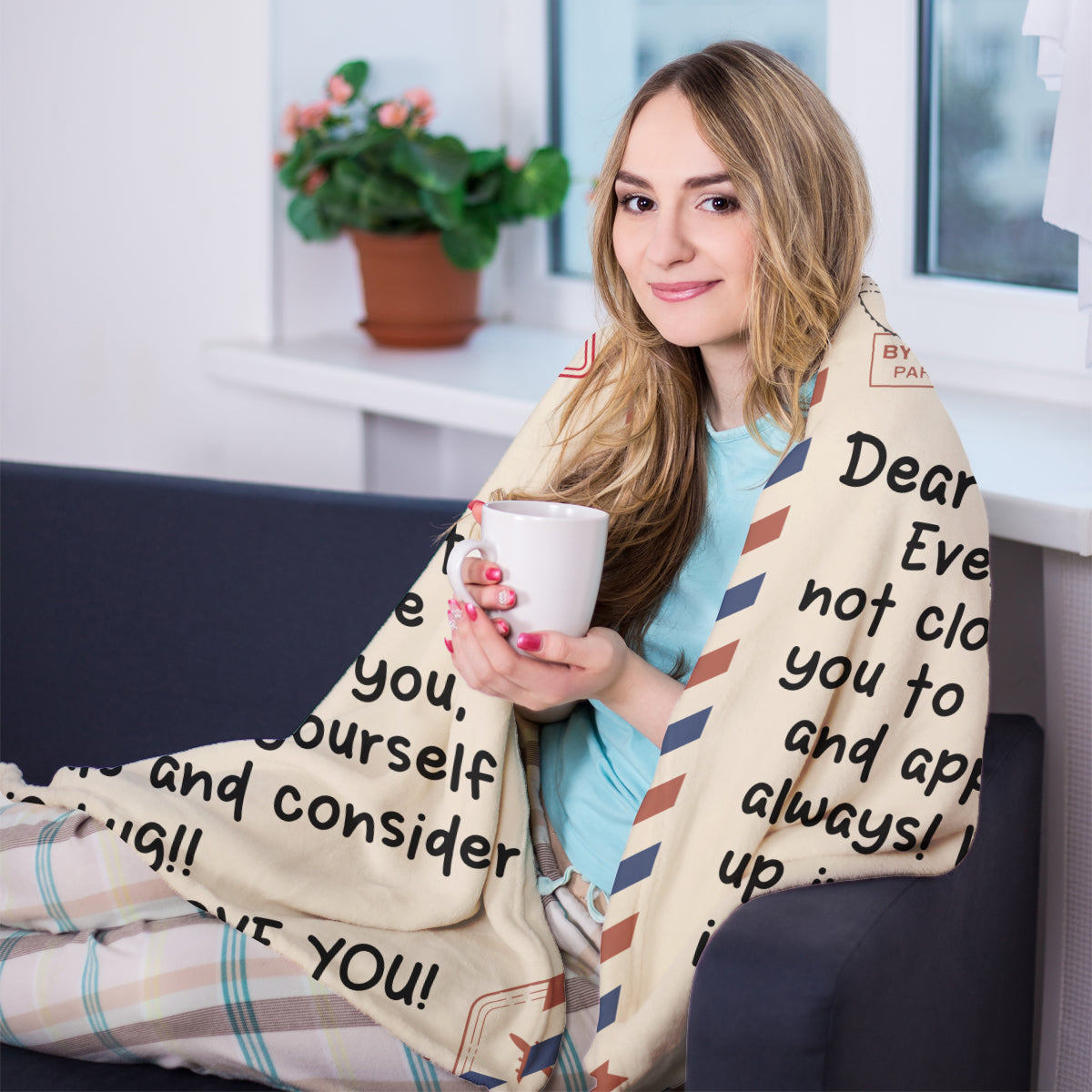 Throw Blankets Anniversary Birthday Gift for Mom from Daughter Son, Dear Mom Blanket for Mother's Day, Super Soft Flannel Throw Blankets for Christmas Mother's Day for Bed Couch