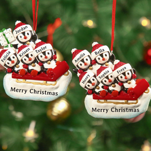 Personalized Penguin Christmas Ornament 2025, Custom Resin Family Christmas Ornament, Christmas Gift, Xmas Gift, Christmas Decor