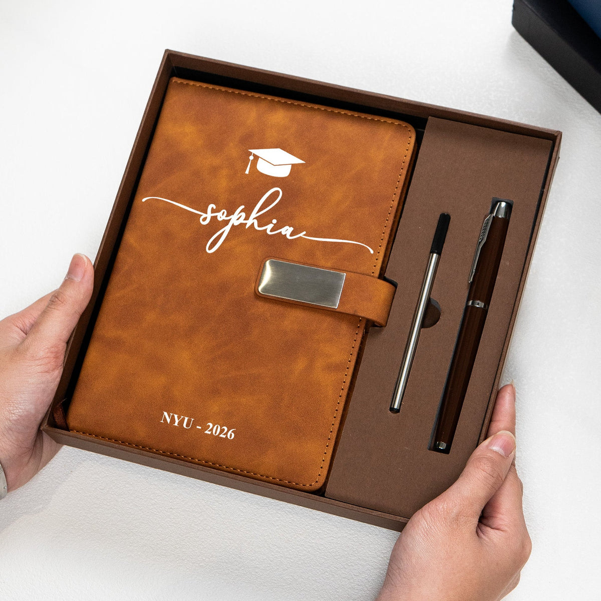 Graduation Custom Name School Year - Personalized Notebook Pen Set - Back To School Gift, Graduation Gift