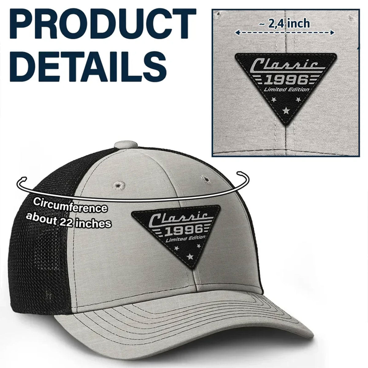 Classic Year Limited Edition - Personalized Leather Patch Hat