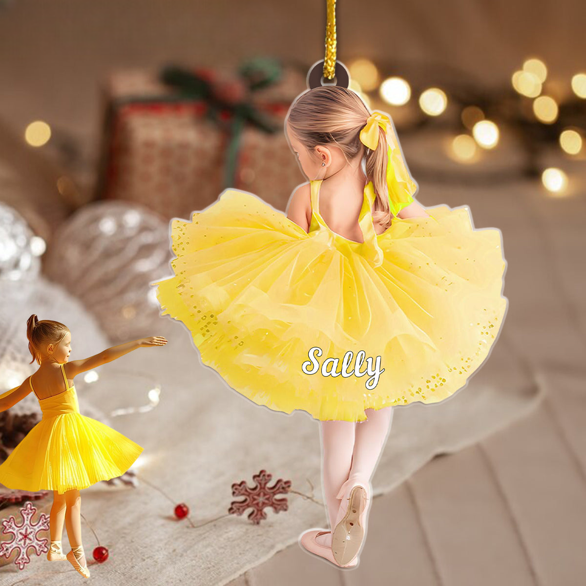 Ballet Girl Personalized Christmas Ornament, Gift For Ballet Lover
