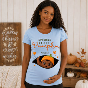 Baby Pumpkin - Personalized Shirt - Fall Season Gift For Wife, Daughter - Pregnancy Announcement