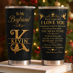 Never Forget That I Love You My Husband | Personalized Stainless Steel Tumbler