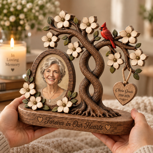 Memorial Photo Wooden Block, Loss of Loved One Keepsake, Personalized Bereavement Gift, Loss Of Mom Dad Grandma Grandpa
