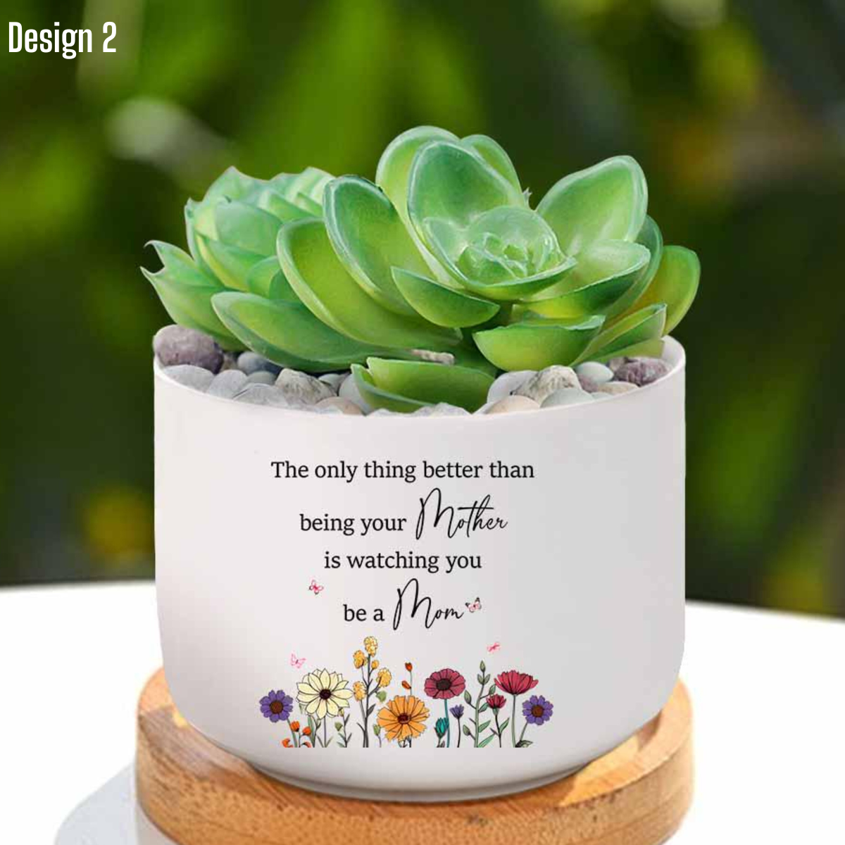 Custom Plant Pot Gift for Pregnant Daughter, Personalized Gift for Daughter, Custom Vase for Daughter, First Mothers Day Gift for New Mom