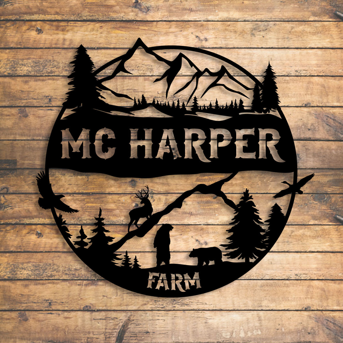 Personalized Ranch Metal Sign, Custom Metal Farmhouse Sign, , Outdoor Custom Wall Art, Unique Family Gift, Costom Metal Sign, Porch Wall Art