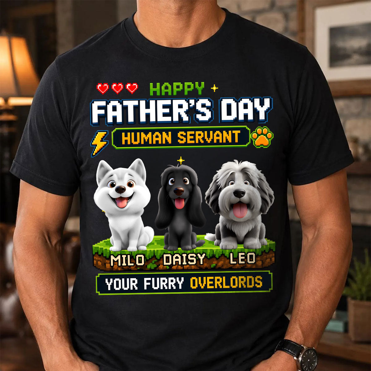 Owned & Operated By Paws- Custom Unisex T-shirt, Hoodie - Personalized Father's Day Birthday Gifts For Dog Lovers