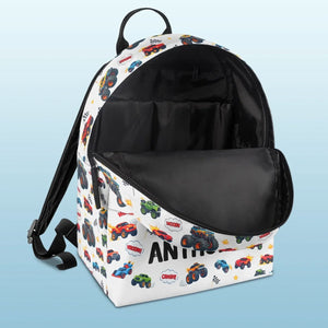 Big Wheels Bigger Dreams - Custom Kids Backpack - Personalized Back To School Gifts For Kids
