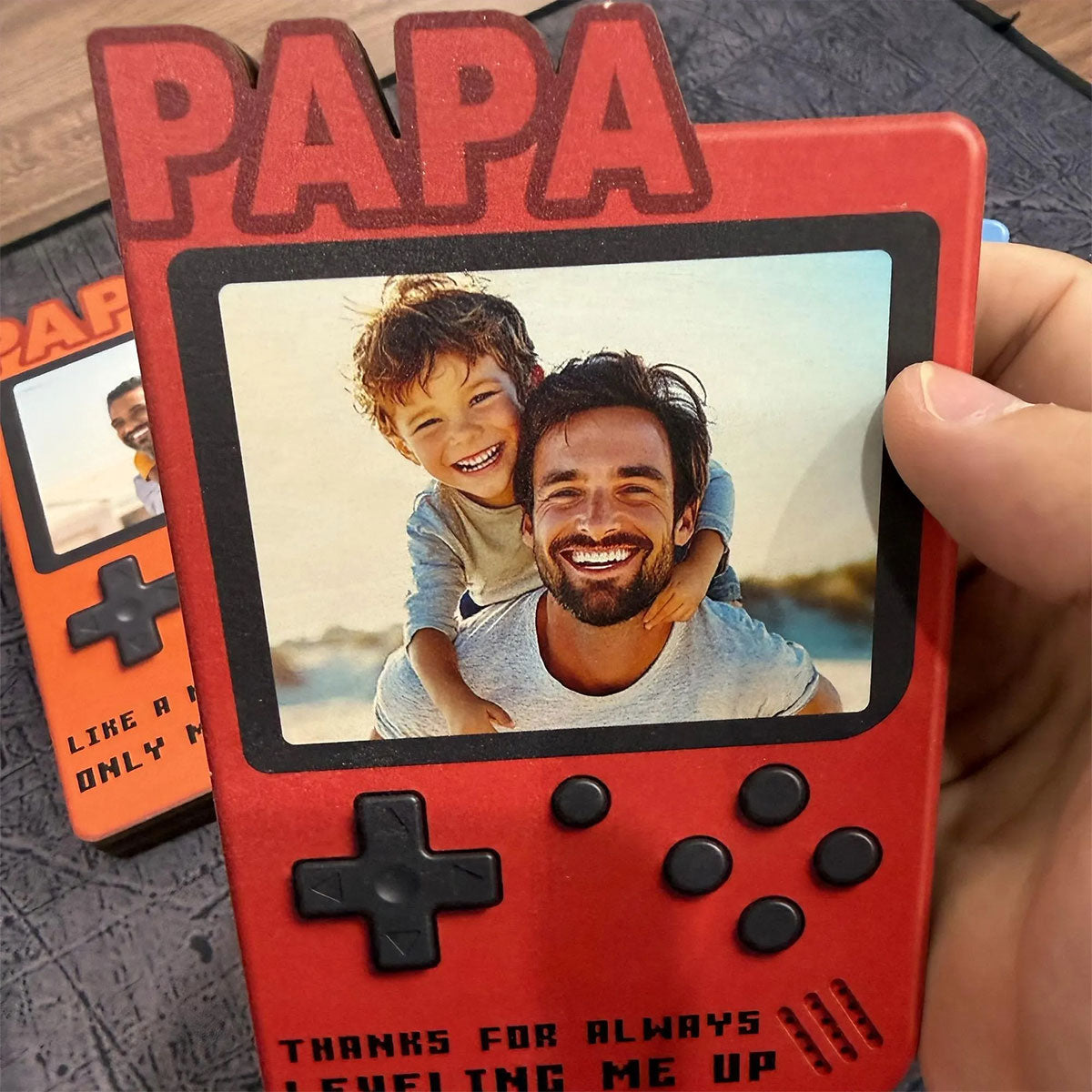 The Best Dad Ever Retro Gaming Photo Keepsake
