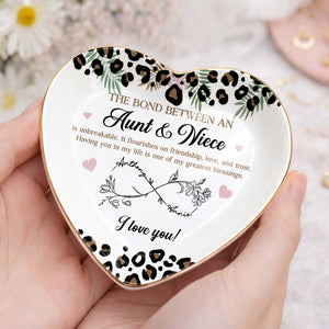 Aunt And Niece Forever Bond, Personalized Custom Jewelry Dish, Gift For Aunt, Mother's Day Gift