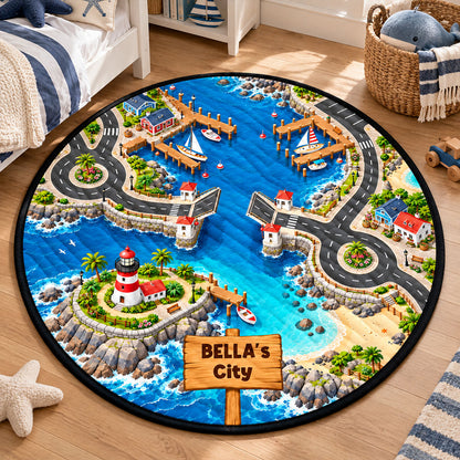 Car Racing Game - Personalized Quilted Mat