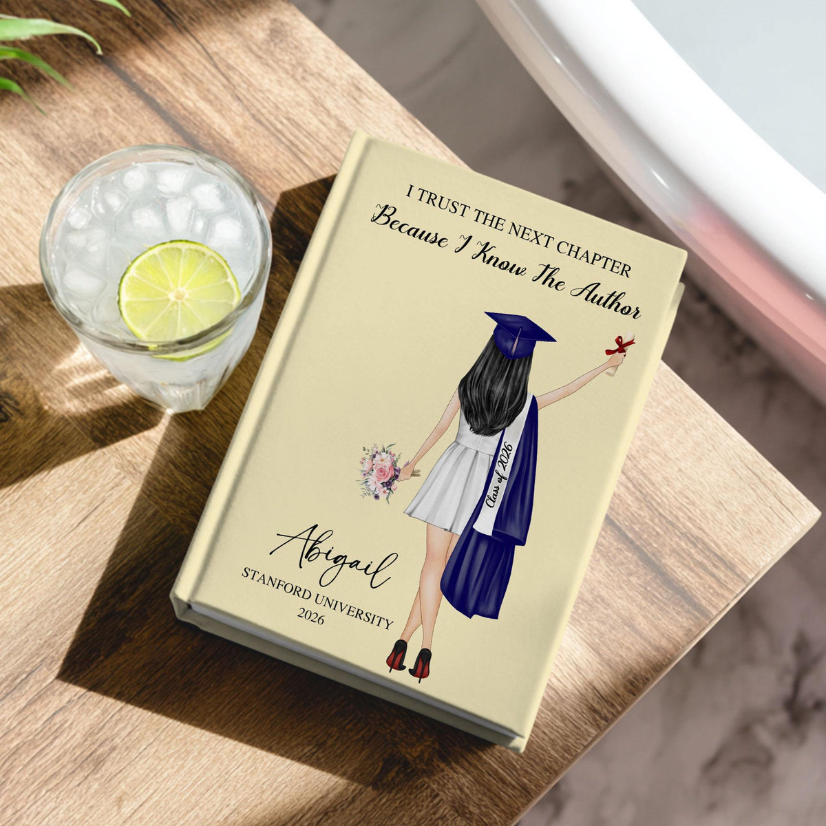 Personalized Girls Graduation Hardcover Journal Matte: Class Of 2026 Gift, Graduation 2026 Gift For Daughter