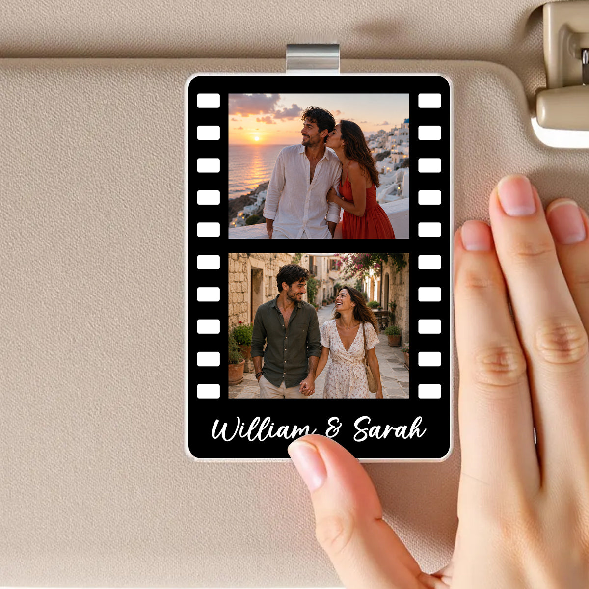 Mini Cinema Memories - Personalized Acrylic Car Visor Clip