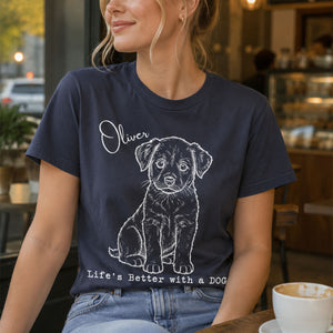 Life's Better With A Dog - Personalized T-shirt