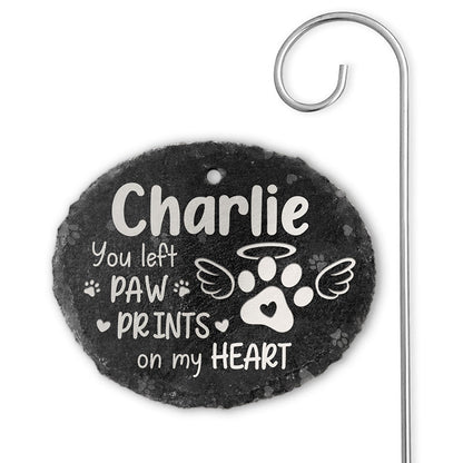 Once By My Side, Forever In My Heart - Personalized Slate Plaque - Memorial Gift For Pet Owner
